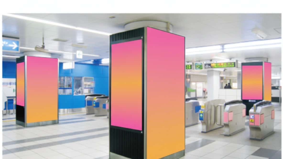 横浜地下鉄 横浜 横浜駅デジタルサイネージ1社ジャック